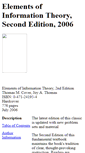 Mobile Screenshot of elementsofinformationtheory.com