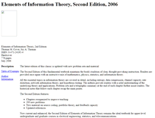 Tablet Screenshot of elementsofinformationtheory.com